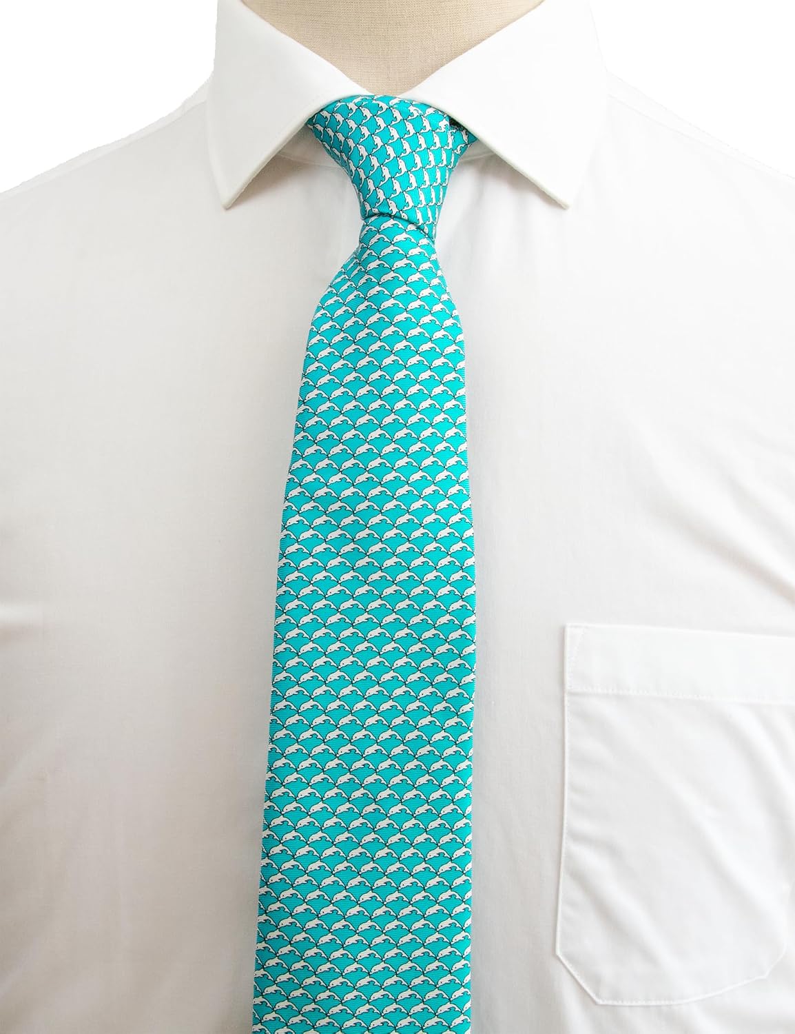Men's 100% Silk Tie,Small Animal Print Necktie, Neat Patterns Designer Ties for Business Wedding Casual Daily Wear