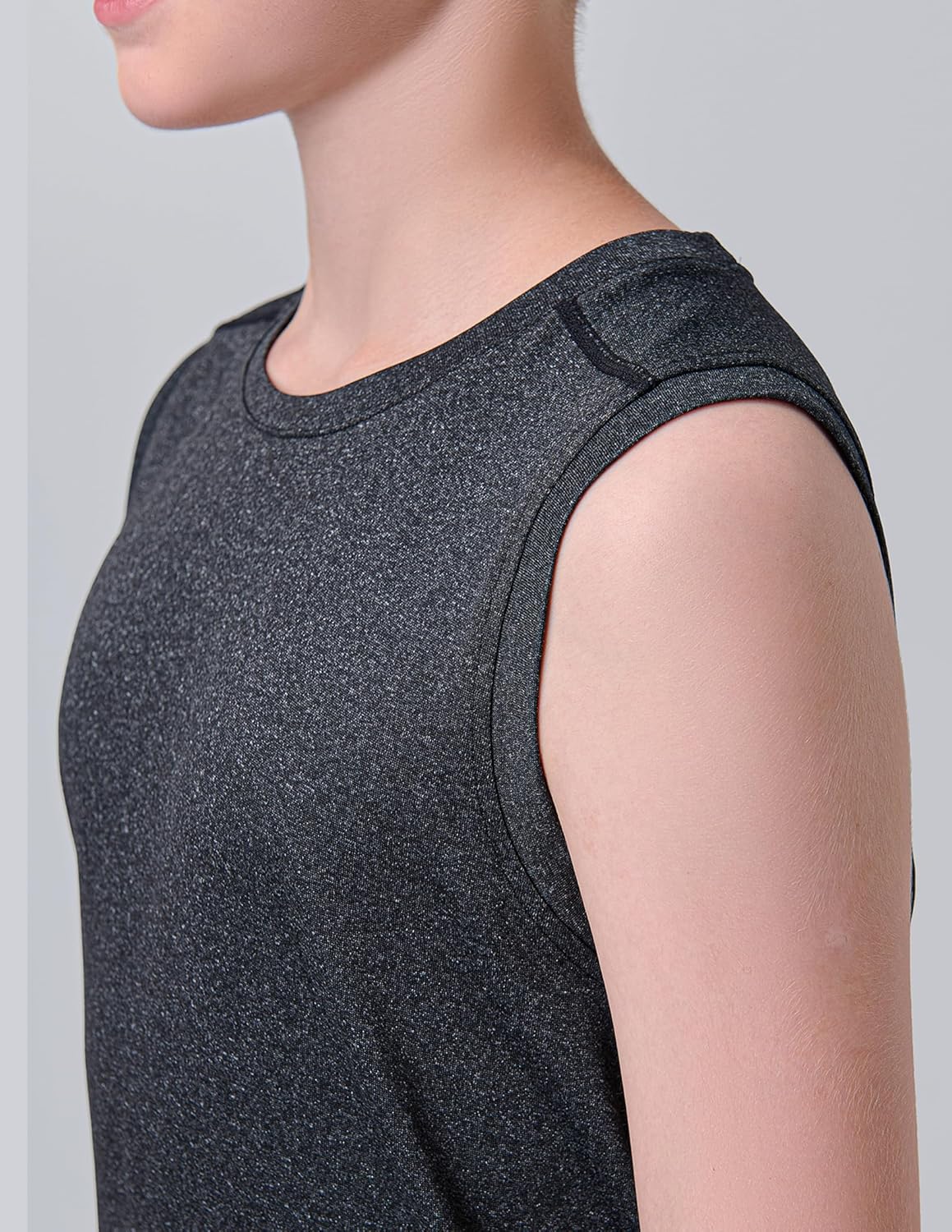 5 Pack Boys Dry-Fit Active Tank Tops Moisture-Wicking Athletic Sleeveless Shirts for Sports and Everyday Wear - Image 6