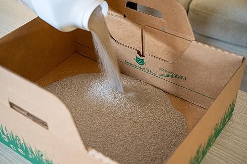 Miniatura 6 de Cajas de arena desechables de diez segundos para gatitos y gatos (10 unidades) Solución biodegradable para una eliminación rápida y fácil. Hecho de