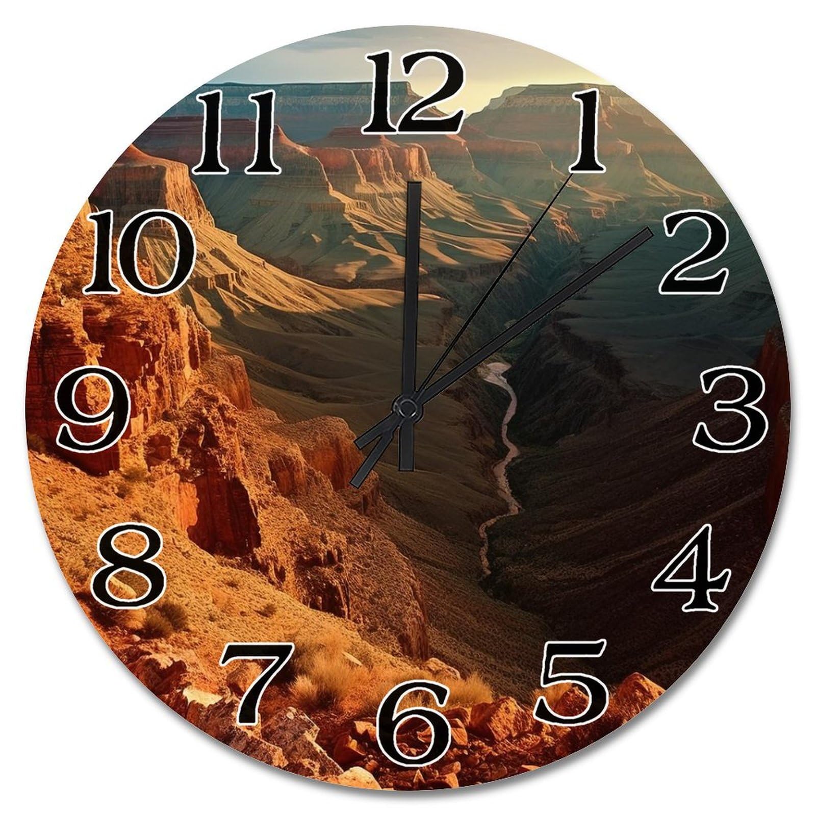 Horloge murale en bois moderne Grand Park pour sublimer l'ambiance de votre bureau