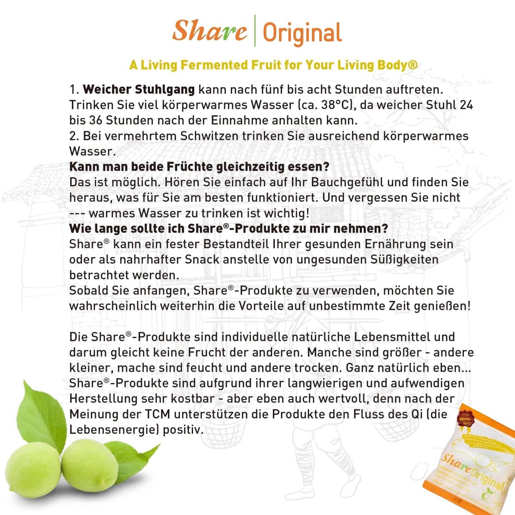 Share Pomelozzini 500g + 2 St. Share Original Pflaumen