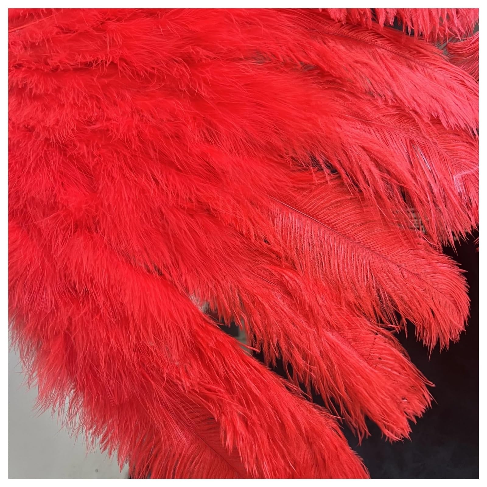 Fan Pióro Struś Duży składany Flapper Ręczny wentylator do pokazu kostiumowego | 90 cm 13 kości duży struś pióro wentylator na scenę pokaz wydajność taniec rekwizyty puchowe wentylatory