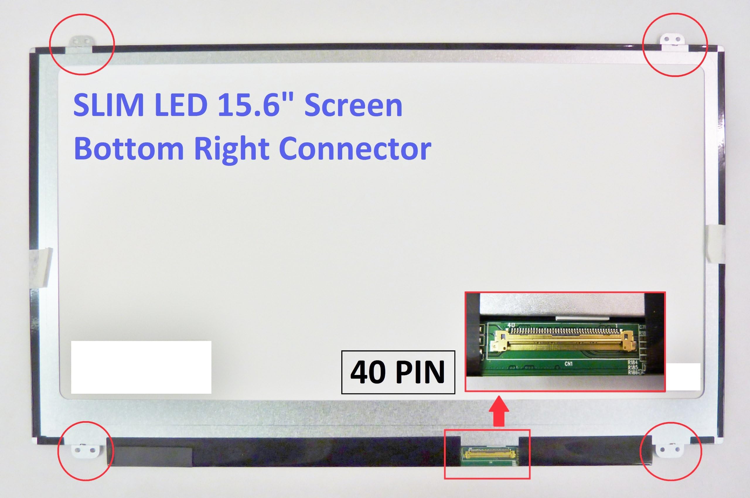 HP ENVY 15-K019NR Laptop Screen 15.6 SLIM LED BOTTOM RIGHT WXGA HD
