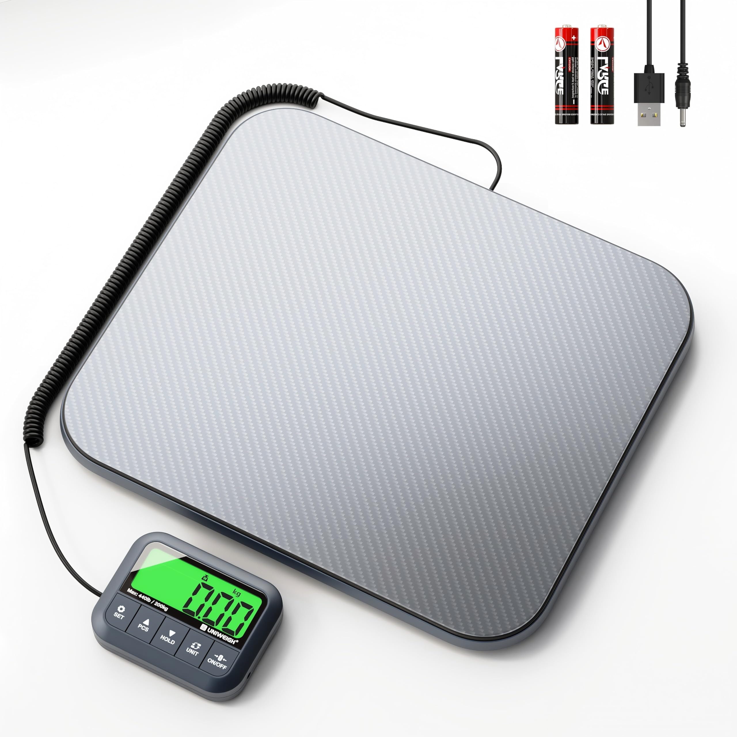 Digital Postal Scale 440lb High Accuracy 0 35oz Shipping Scale for Packages with Hold Tare Count Commercial Package