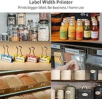 Vista 22 de khanka Hard Case with m221/M220/M110/m110s Label Maker - Portable Bluetooth Label Maker Carrying Storage Bag for Printer Labels, USB Cable and White