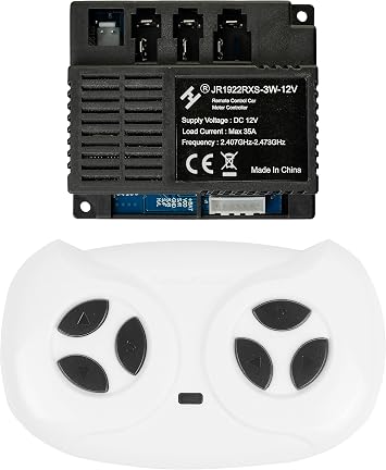 Kids Ride On Car 2.4G Bluetooth Remote Control and JR1922RXS-3W-12V Receiver Control Box Motherboard Kit for Children Electric Ride On Tractor Replacement Parts