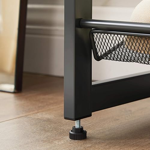 Miniatura 45 de SONGMICS Zapatero, organizador de zapatos de 5 niveles, almacenamiento de zapatos de metal para garaje, estante apilable para zapatos, con estantes