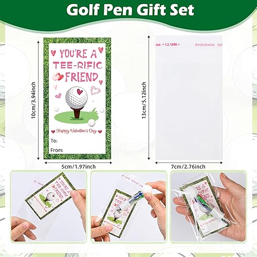 Miniatura 3 de LiYiQ 24 juegos de bolígrafos 4 en 1 para el día de San Valentín con tarjetas positivas, regalos de intercambio de tarjetas positivas, regalos de