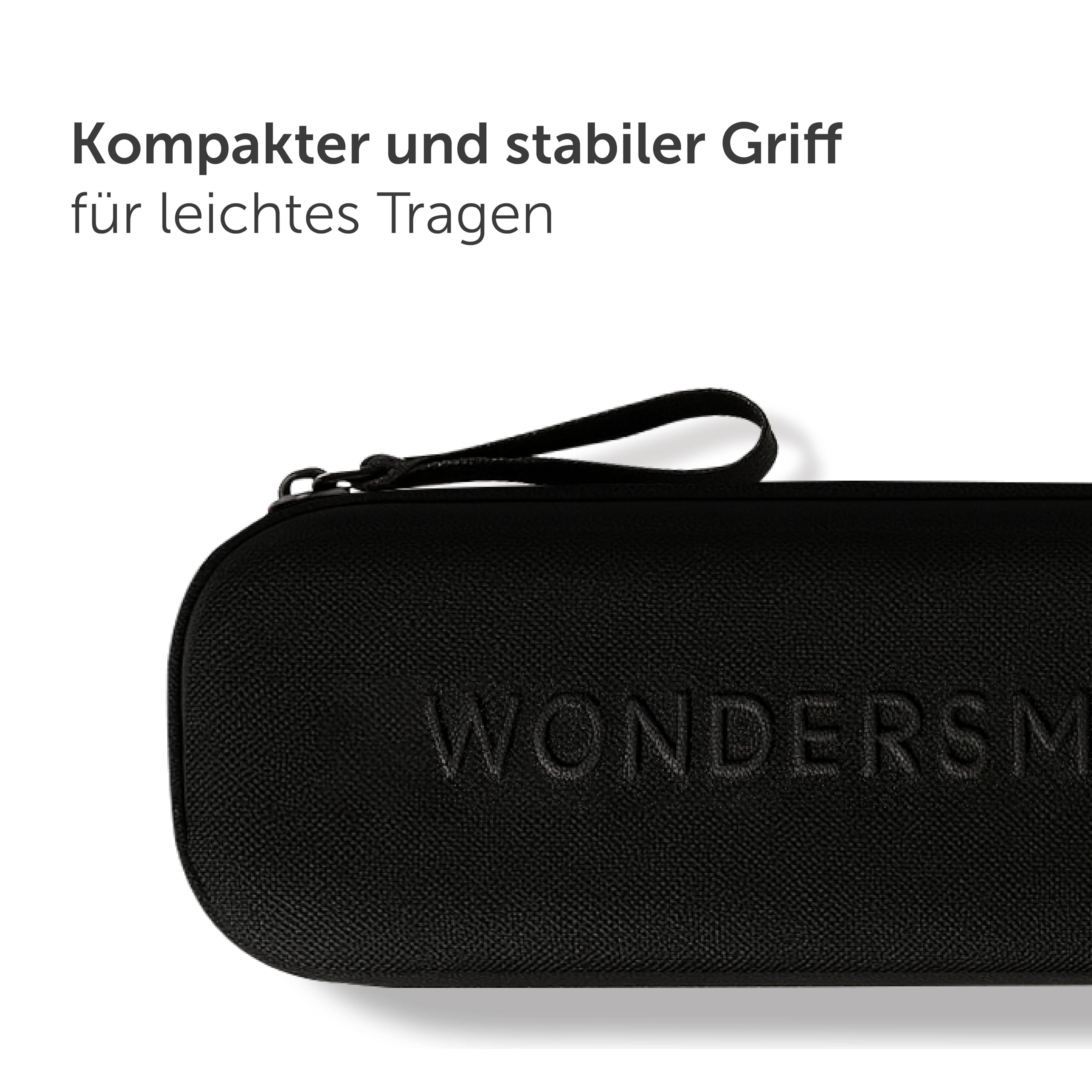 WonderSmile® Premium Reiseetui für Schallzahnbürste – Der ultimative Schutz für unterwegs - stabile wasserfeste Hartschale (Black) (Packung mit 2)