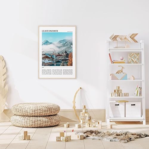 Miniatura 4 de Póster de viaje Leavenworth, arte de pared de Leavenworth, impresión de póster de Leavenworth, foto de Leavenworth, decoración de Leavenworth,