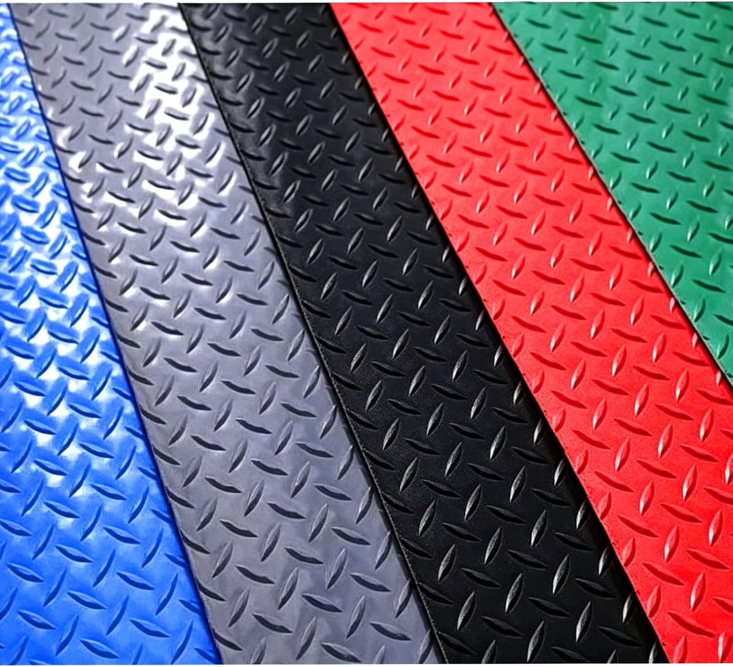 3.2x9.8FT-3.2x19.6FT-3.9x6.5FT-3.9x16.4FT-4.2x9.8FT, PVC Garage Shop Parking Mat, PVC Rubber Mat, Water/Stain Resistant, for Garage Warehouse Trailer(Black,1.3x3m/4.2x9.8ft)
