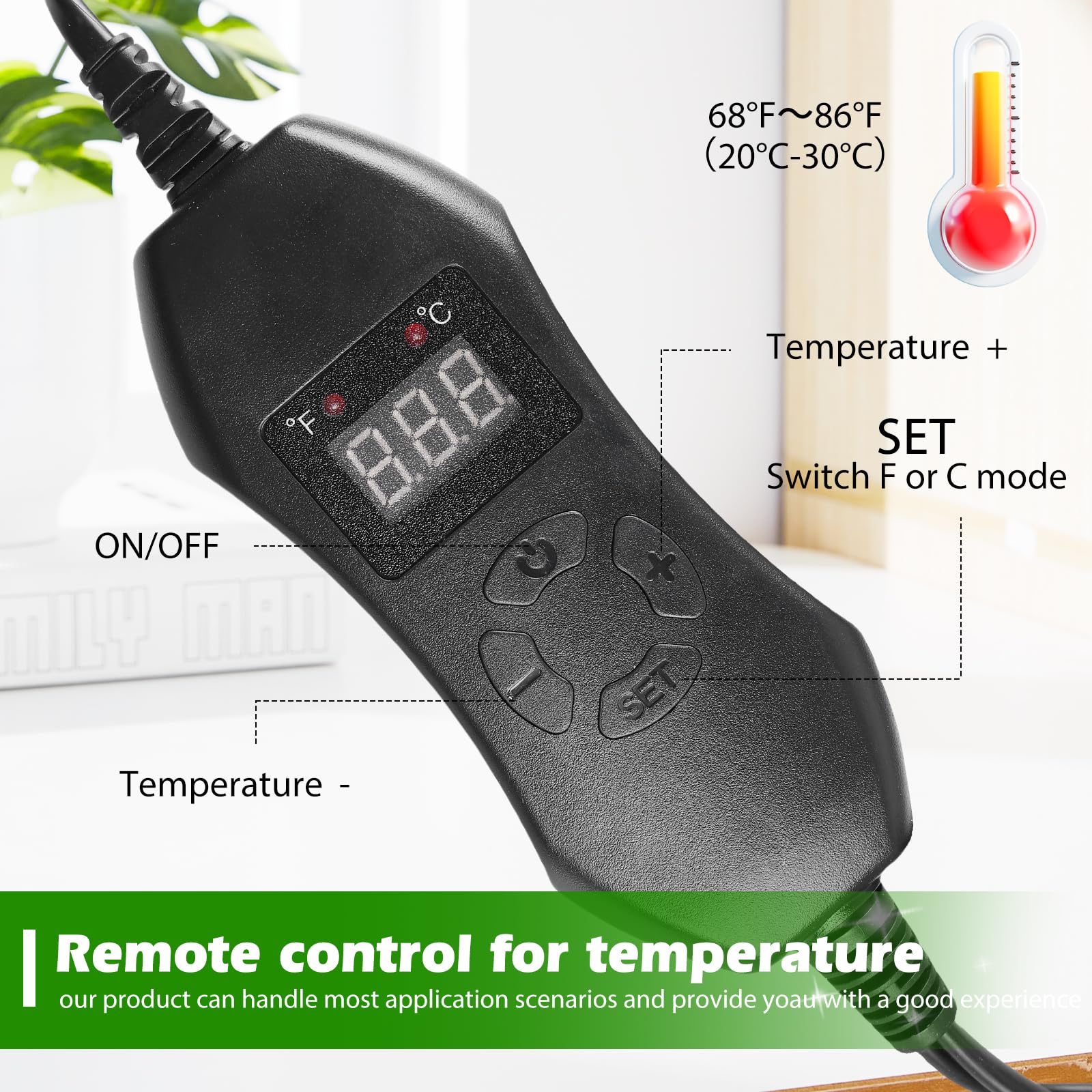 Tapis Chauffant Pour Plantes Avec Thermostat: 50W Tapis Chauffant Pour Semis, Imperméable Tapiss Chauffants Plante, Tapiss Chauffage Adjustable Pour Les Semis, Les Animaux Domestiques Et Les Reptiles