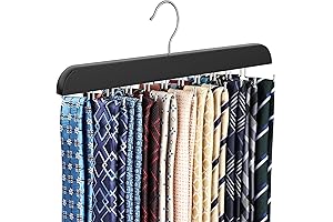 Upgraded Space Saving Tie Rack Hanger
