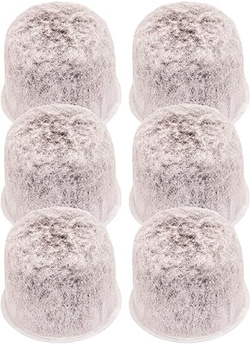 Blendin Cápsulas de filtro de agua de carbón de repuesto, compatibles con cafetera KitchenAid KCM5WFP (paquete de 6)