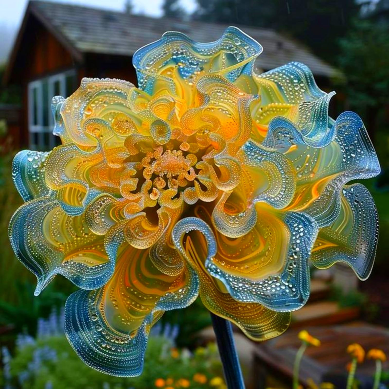 Dahlia for Planting,Excellent Display,Organic and Natural, Mix Greening Flower-10bulbs-E