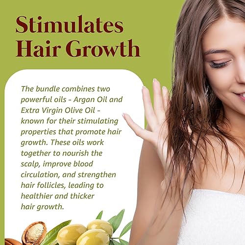 Miniatura 3 de Aceite de argán y aceite de oliva virgen extra estimulante para el crecimiento del cabello, Ultimate Originals Hidrata, brilla el cabello, 2