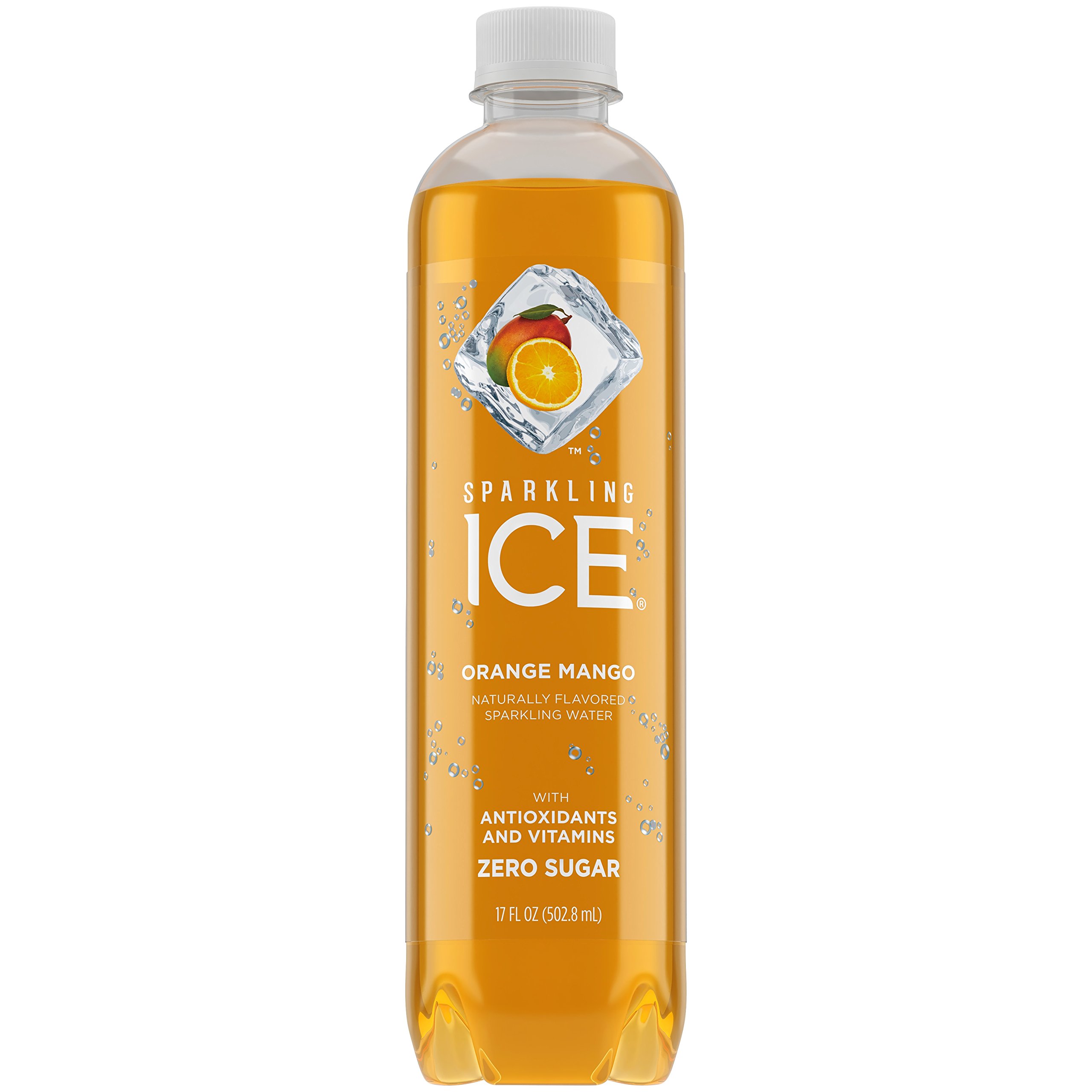 Sparkling Ice +Caffeine Tropical Punch Sparkling Water with Caffeine, Zero Sugar, with Antioxidants and Vitamins, 16 fl oz Cans (Pack of 12) and Sparkling Ice, Orange Mango Sparkling Water, Zero Sugar Flavored Water, with Vitamins and Antioxidants...