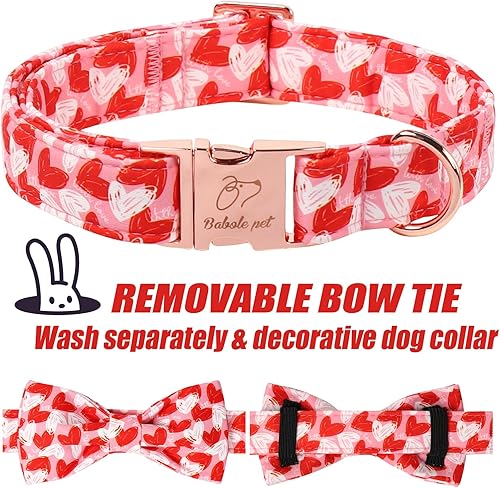 Miniatura 248 de Collar de perro con bandera estadounidense con pajarita, collar patriótico para perros pequeños, medianos y grandes, talla XS