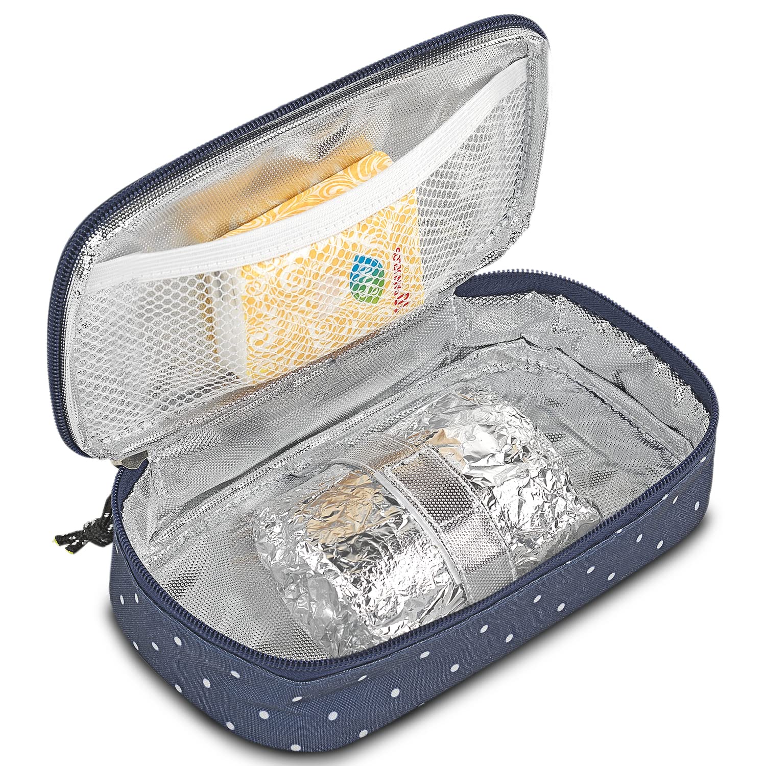 JASLEN - Bolsa Termica Porta Alimentos - Bolsa Comida Trabajo. Bolsa Nevera Porta Alimentos - Bolsa Comida. Bolsa Nevera. Bolsa Termica Comida. Fiambreras, Marino