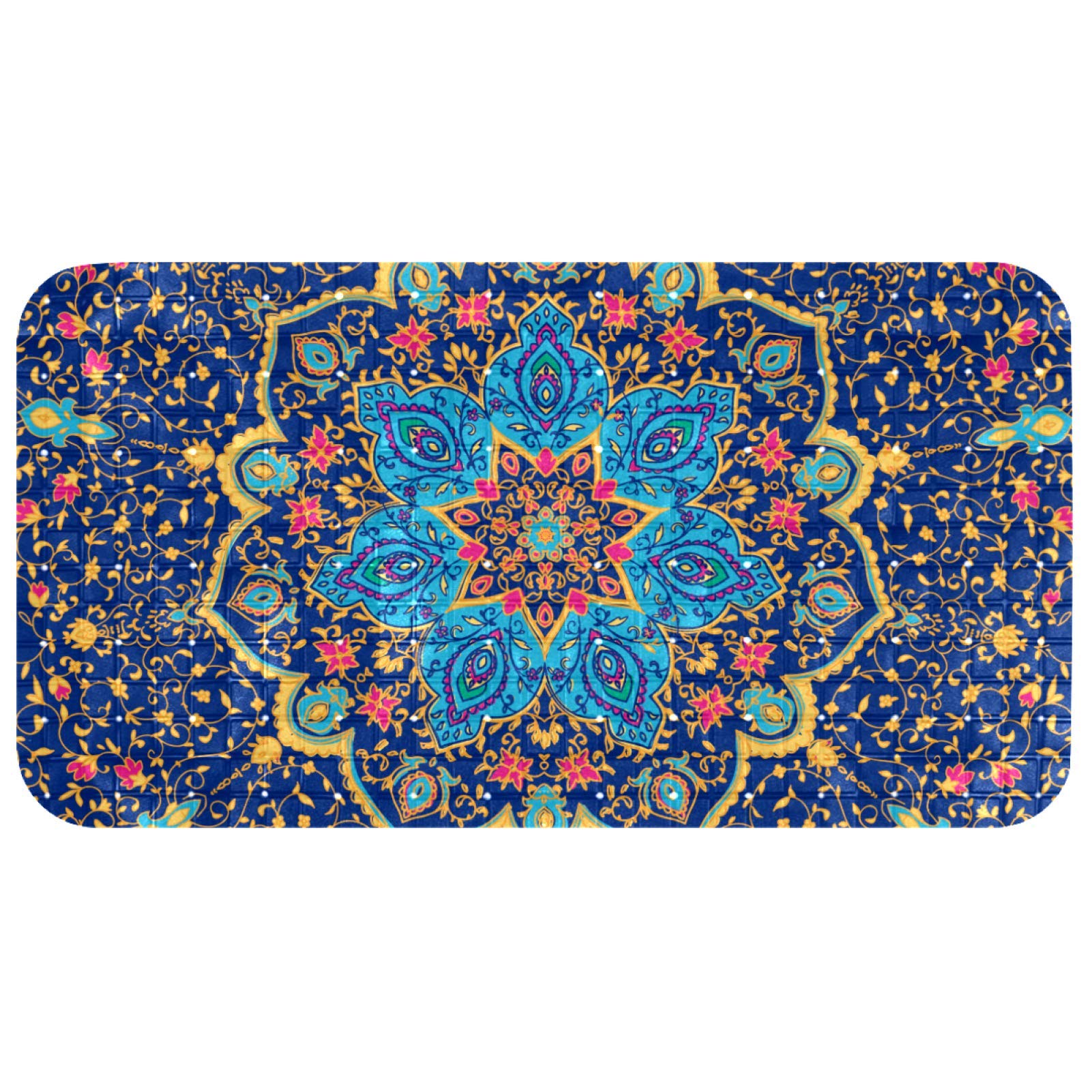 Baignoire glissante ? Tapis de bain antidérapant bébé bleu Bennigiry