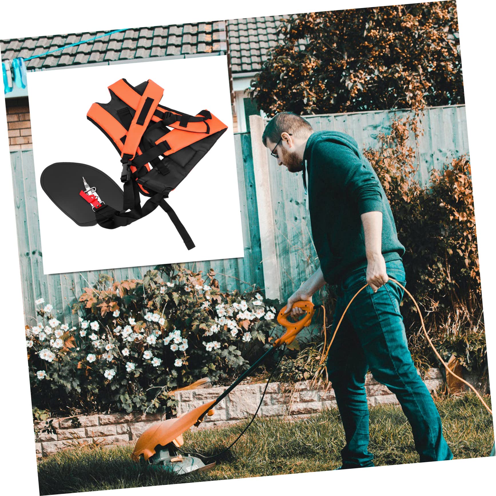 UPKOCH 2piezas Correas de Hombro para Cinturón Acolchado Arnés de Recortadora Cómodo y Duradero para Jardinería