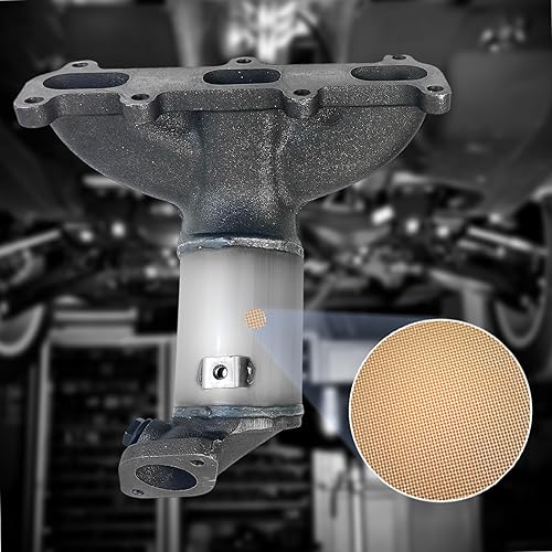 Miniatura 5 de PULCHERFLOW Convertidor catalítico delantero derecho compatible con Hyundai Santa Fe 2.7L V6 2007 2008 2009 de alto rendimiento (compatible con EPA)