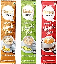 Chaizup Dimtee 1 Min Instant Assorted Tea Pack - 30 Sachets | Masala, Elachi & Adrak Flavours | 30 Servings | 375g (3 Packs, 10 Flavours Each)