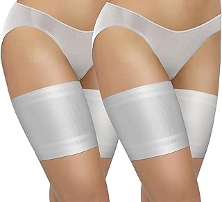 2 pares de bandas elásticas para el muslo, antifricción con 4 tiras de silicona