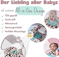 EDWEKIN Premium Úszógyűrű Leoni UV Tetővel UPF 50+ - 6-36 Hónapos Babáknak 3