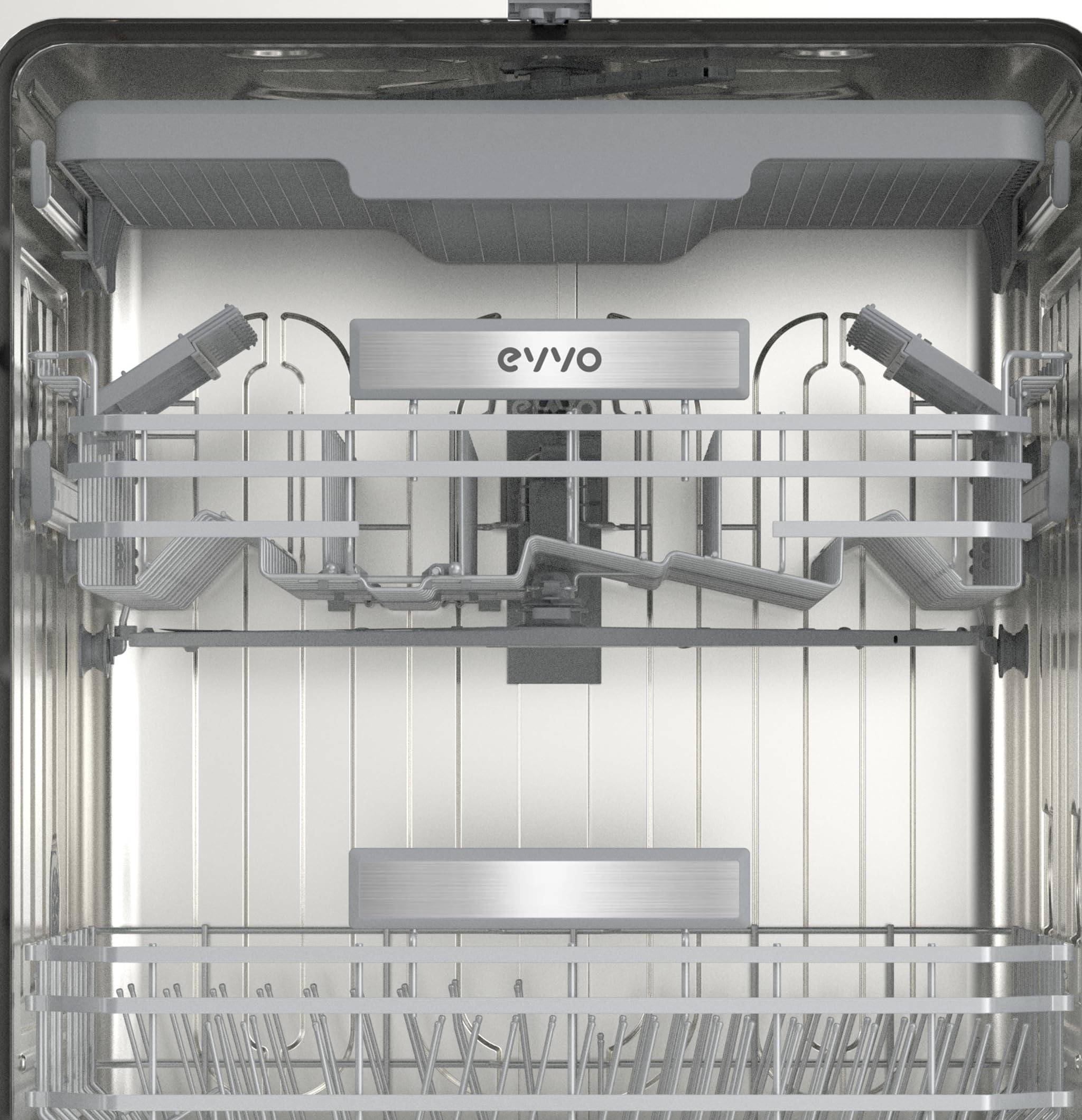Lavavajillas Integrable 60 cm - 14 Cubiertos, 49 dB, Apertura Automática, Media Carga, 6 Programas, Lavavajillas Integrable 60 cm Panelable para Cocina Moderna (Clase Energética C)