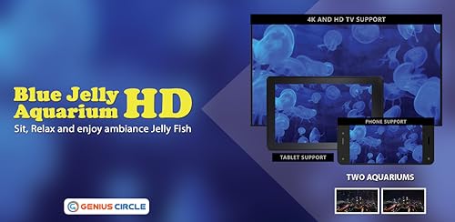 Blue Jelly Aquarium HD grátis - aproveite as belas medusas em sua TV HDR 4K, TV 8K e dispositivos de