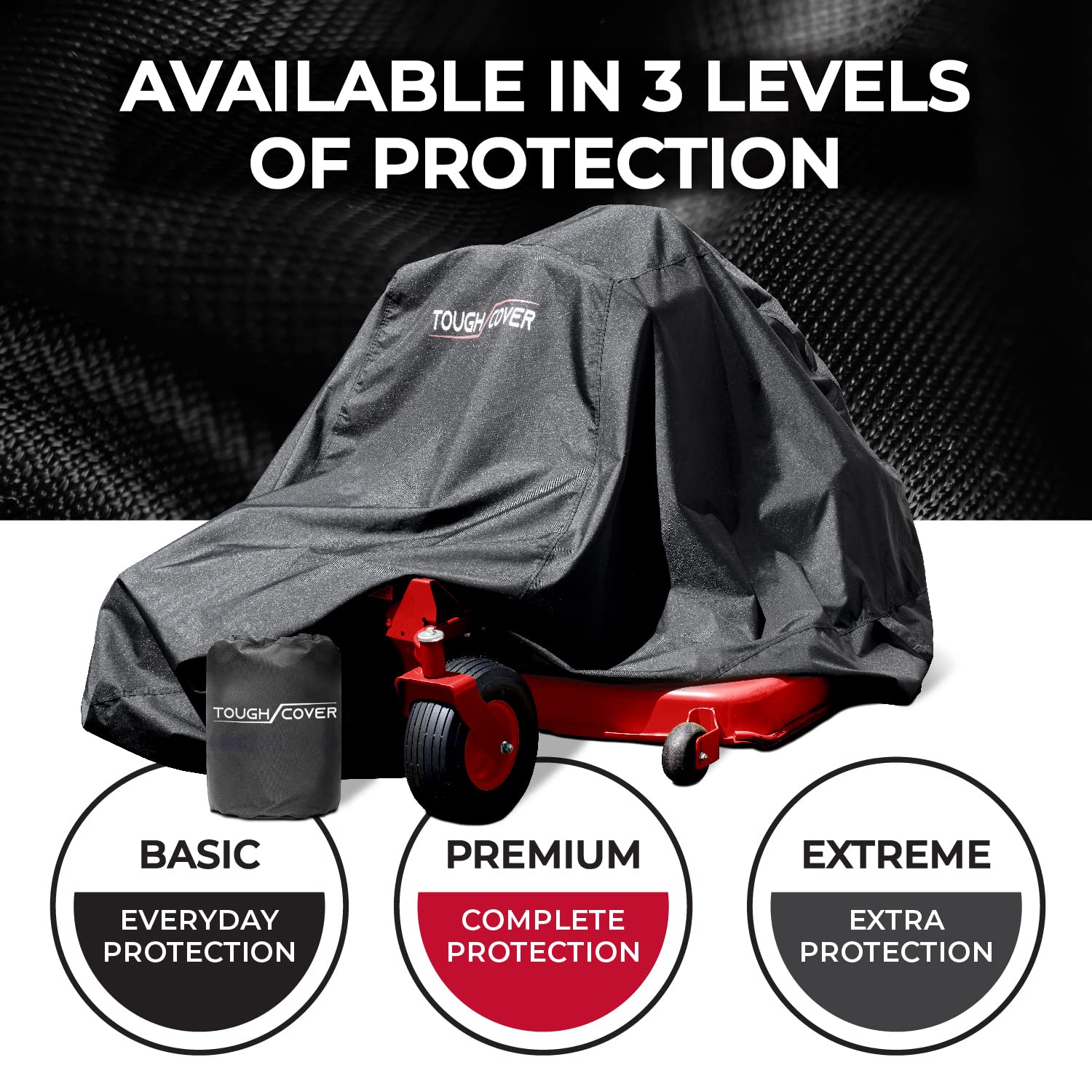Tough Cover Premium Zero-Turn Mower Cover Heavy Duty 600D Marine Grade Fabric, Universal Fit Lawn Mower Covers, Protects Against Water, UV, Dust, Dirt, Wind for Outdoor Protection (Green)