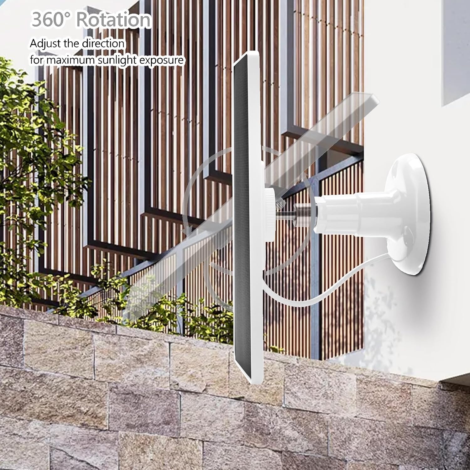 4 Pack Solar Panel Camera Charger Fit for Arlo Essential Spotlight/XL Spotlight/Essential 2k 2nd gen 2 Camera, Ring Spotlight Cam Plus/Spotlight Pro 5V 7W Solar Panel Fast Charging Cable