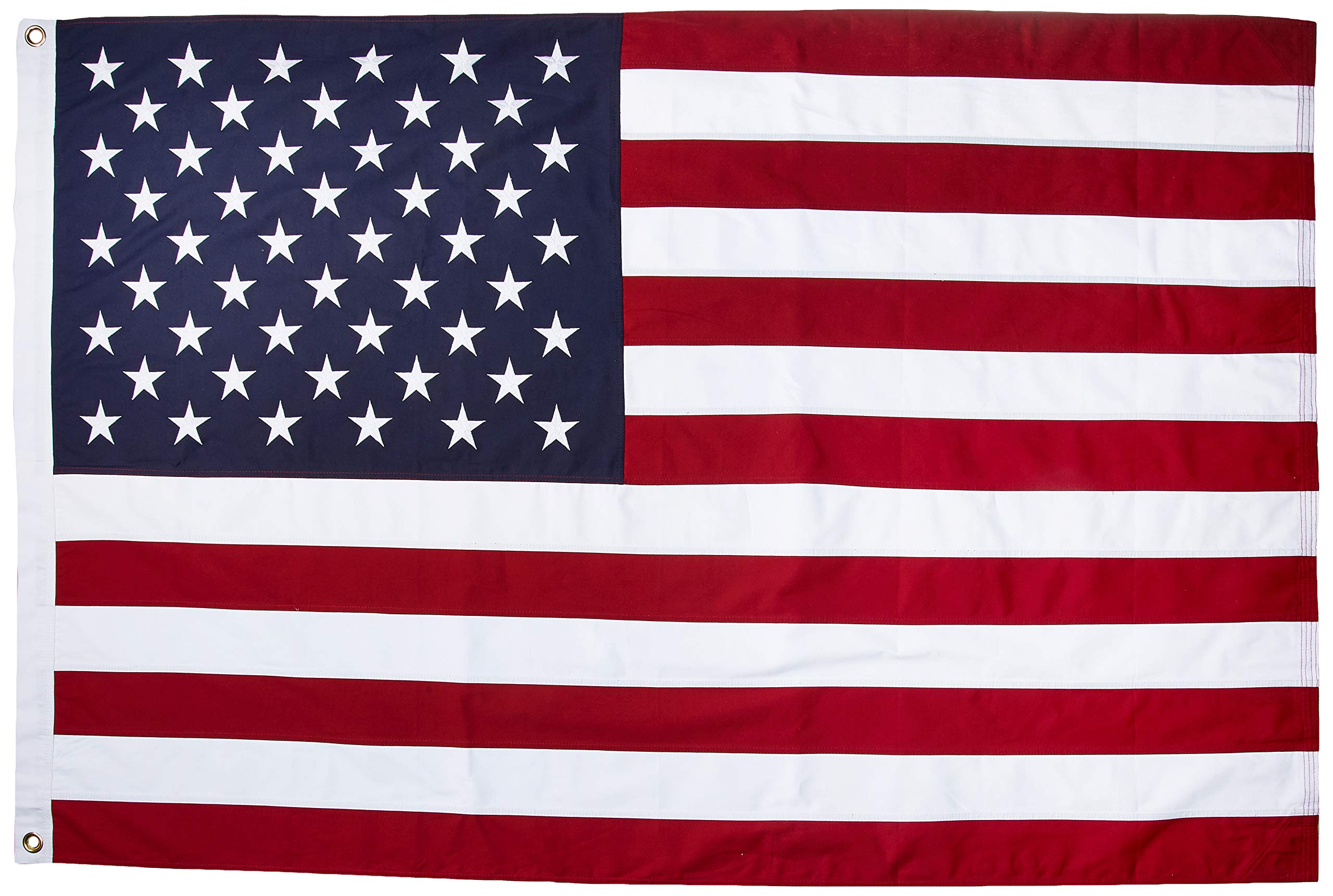 American Cotton Flag - 4ft x 6ft - Embroidered Stars and Sewn Stripes