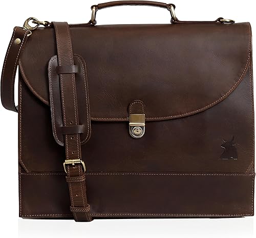 Miniatura 2 de Leather Farm Messenger Bag for Men & Women Premium Vintage Handmade Laptop Briefcase Satchel, Mens Leather Crossbody Bag