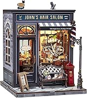 Vista 8 de CUTEBEE - Kit de rincón de libros - Kit de casa de muñecas en miniatura DIY para adultos, decoración de estantería de casa pequeña Booknook