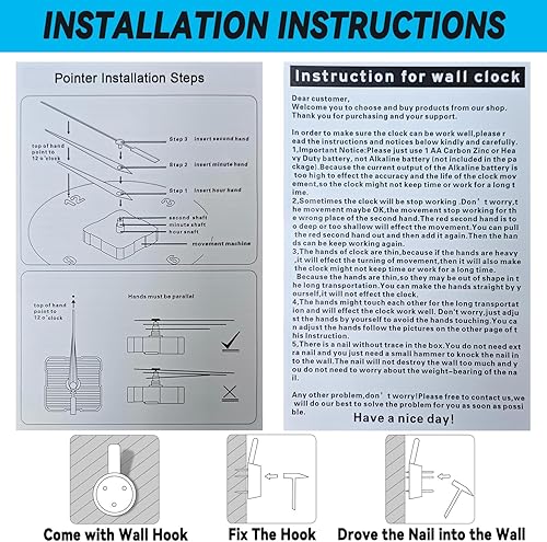 Miniatura 3 de Relojes de pared con pilas, diseño geométrico abstracto azul, silencioso, sin tictac, decorativo, para interiores y exteriores, para sala de estar,