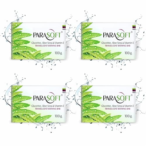 Parasoft Jabón corporal hidratante y limpiador para piel seca con bondad de aloe vera, glicerina y vitamina E para purificación, agradable a la piel