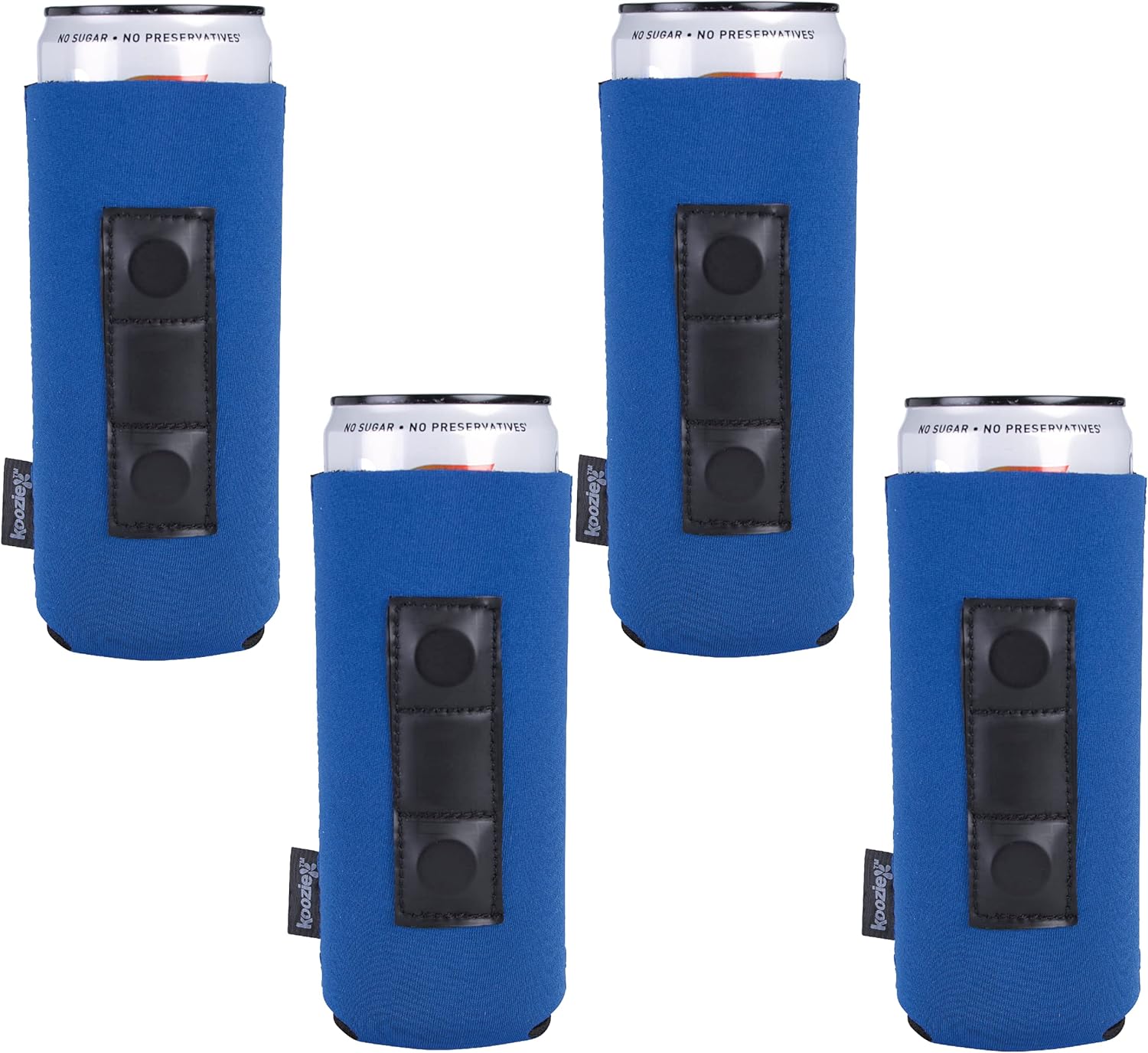 KOOZIE Slim Can Cooler 4 Pack Neoprene Skinny