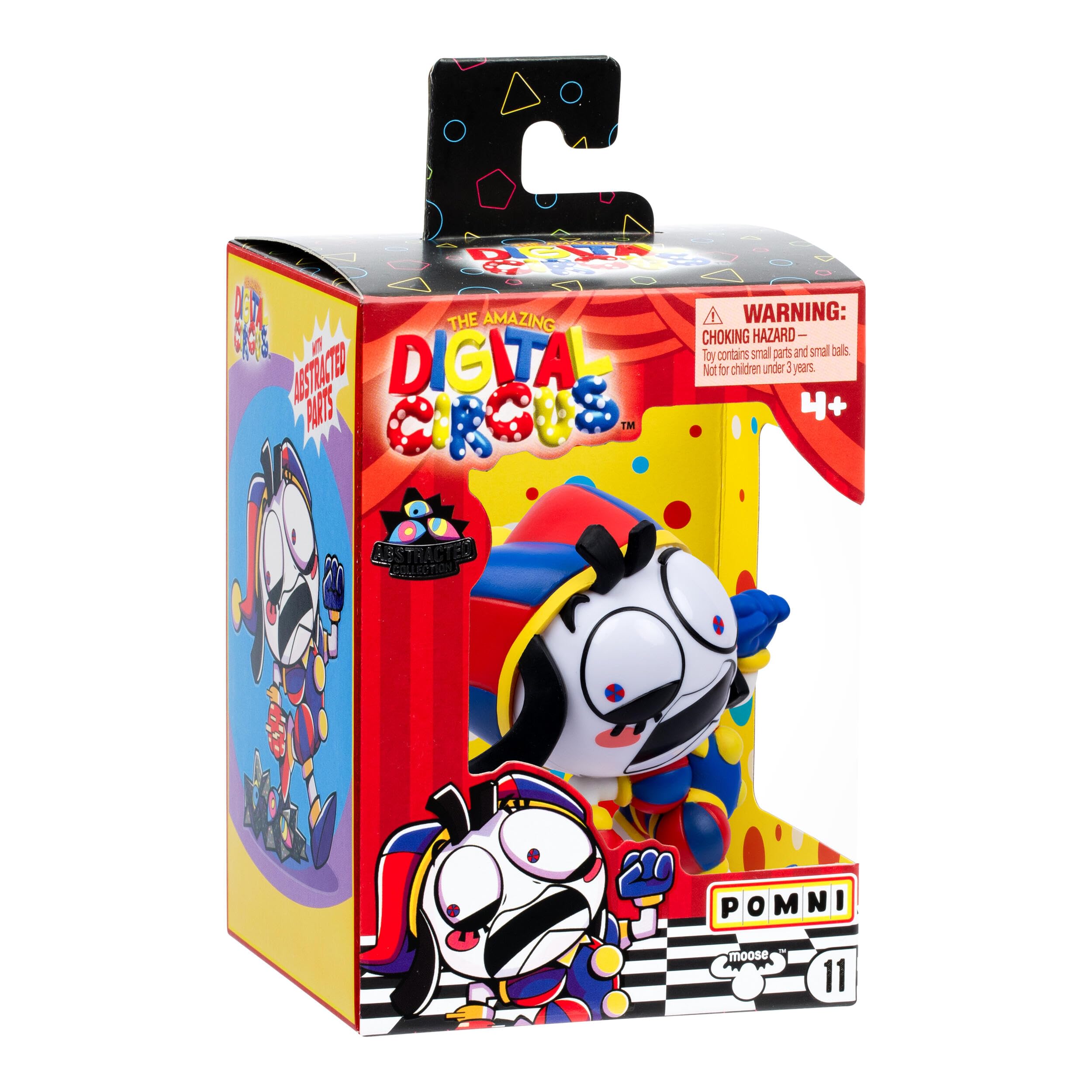 Amazing Digital Circus Figurine Caine sous licence officielle en vinyle, figurine de collection de qualité 10,1 cm avec mâchoire Yapping et carte à collectionner, 4 figurines en vinyle à collectionner