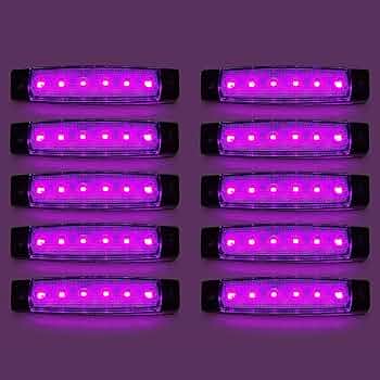 JETINOUEトラック用サイドマーカーLED12個セット 青10個ピンク２個 JETINOUEトラック用サイドマーカーLED12個セット 青10個ピンク2個