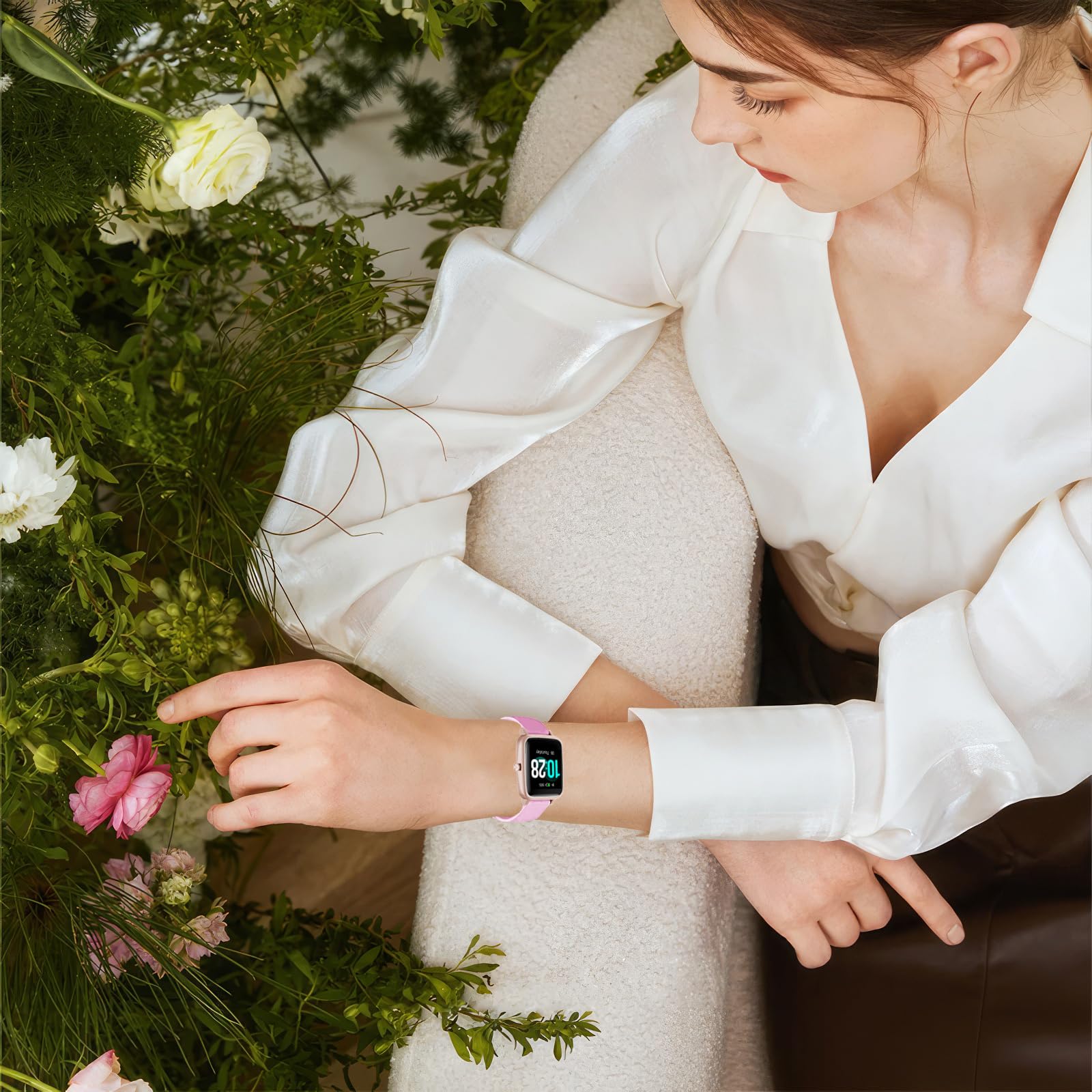 OUTPUTBT 18mm Silikon-Armband Kompatibel Mit LIGE & Anderen Uhren - Ersatzarmband Für Smartwatch & Fitness-Tracker