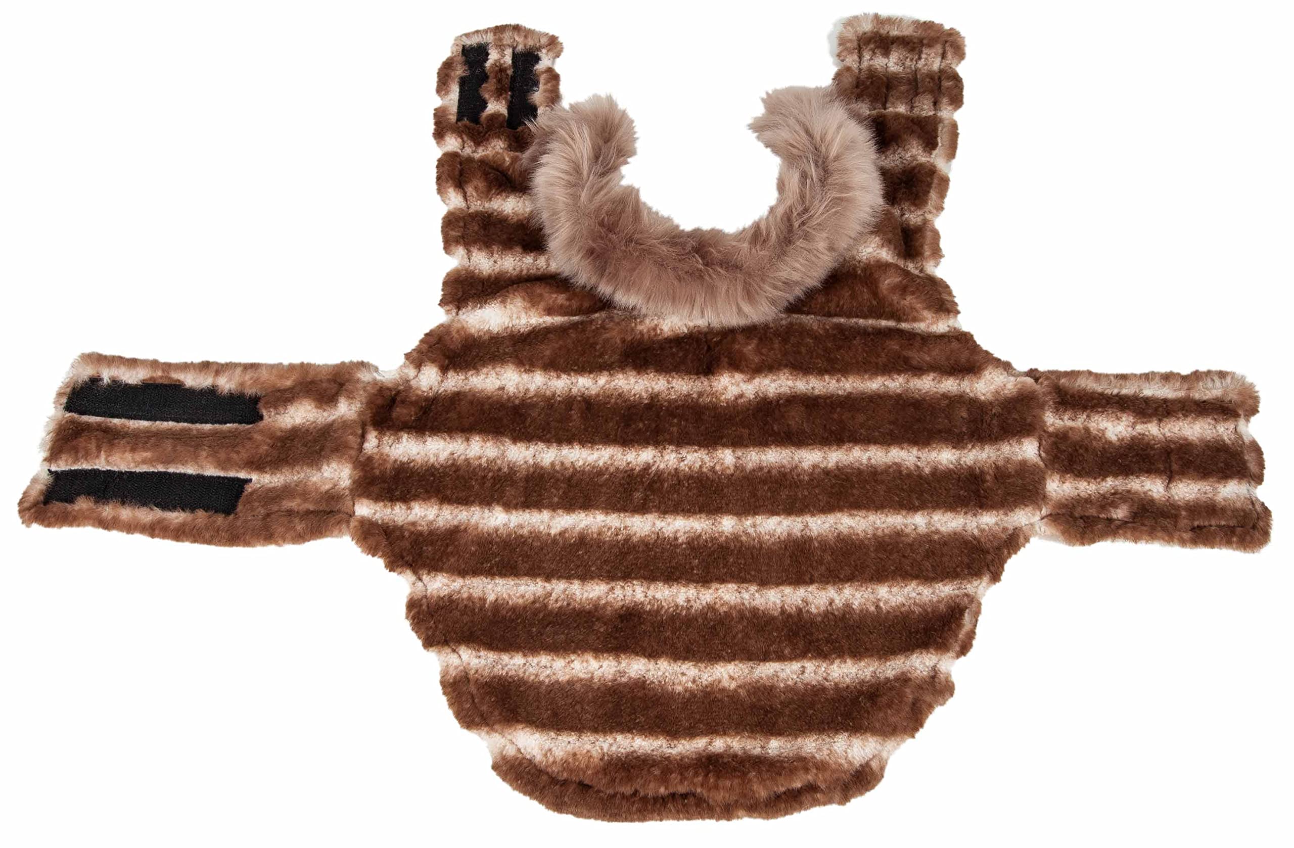 Pet Life Luxe Tira-Poochoo Tiramisù - Giacca per cani in visone, misura media, marrone