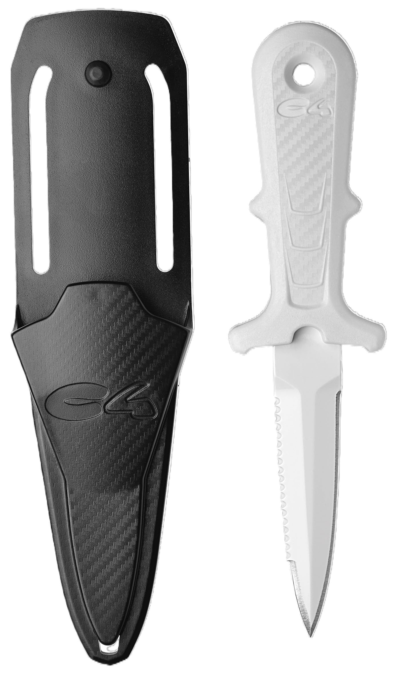 C4 Coltello Ergonomico Subacqueo Modello Naifu White