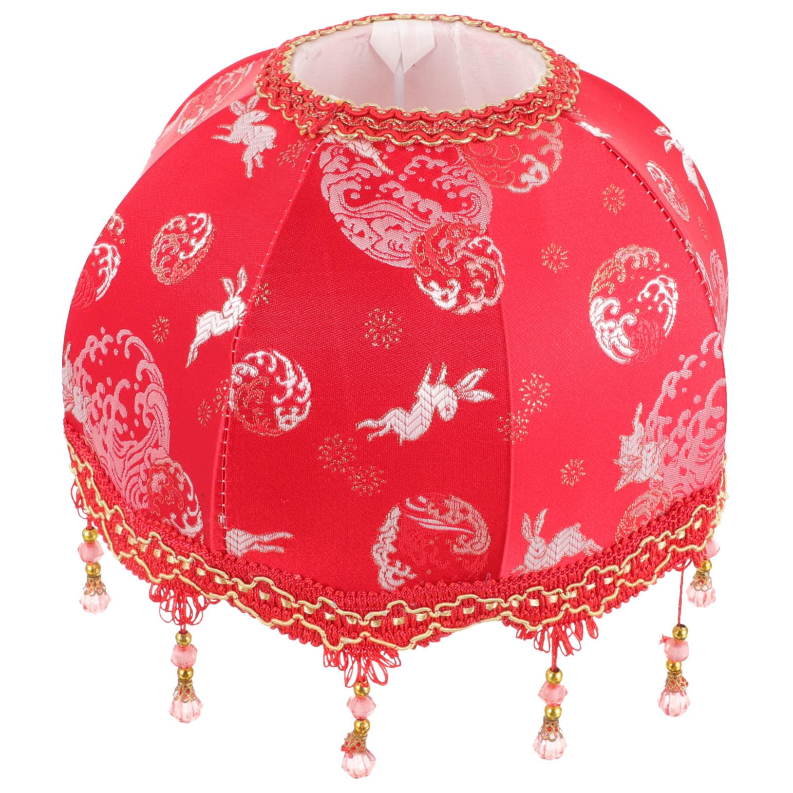 Bnjlsdatwr Red Light Shade， Light Shade Tassel Lampshade Vintage Lamp Bell Shades Pagoda Shell Floor Decorative For Table
