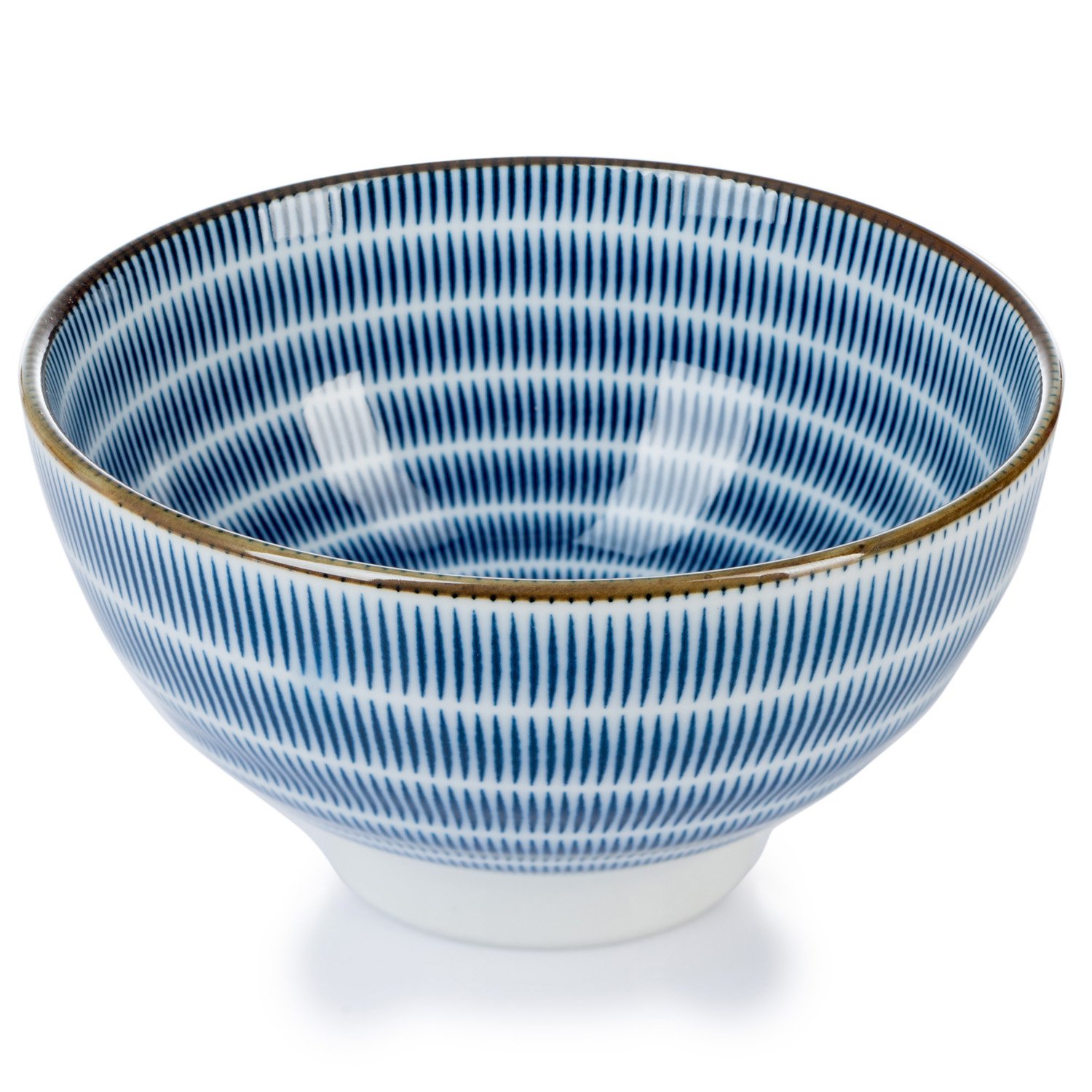 Tochiri Traditional Quality Porcelain Japanese Rice Bowl