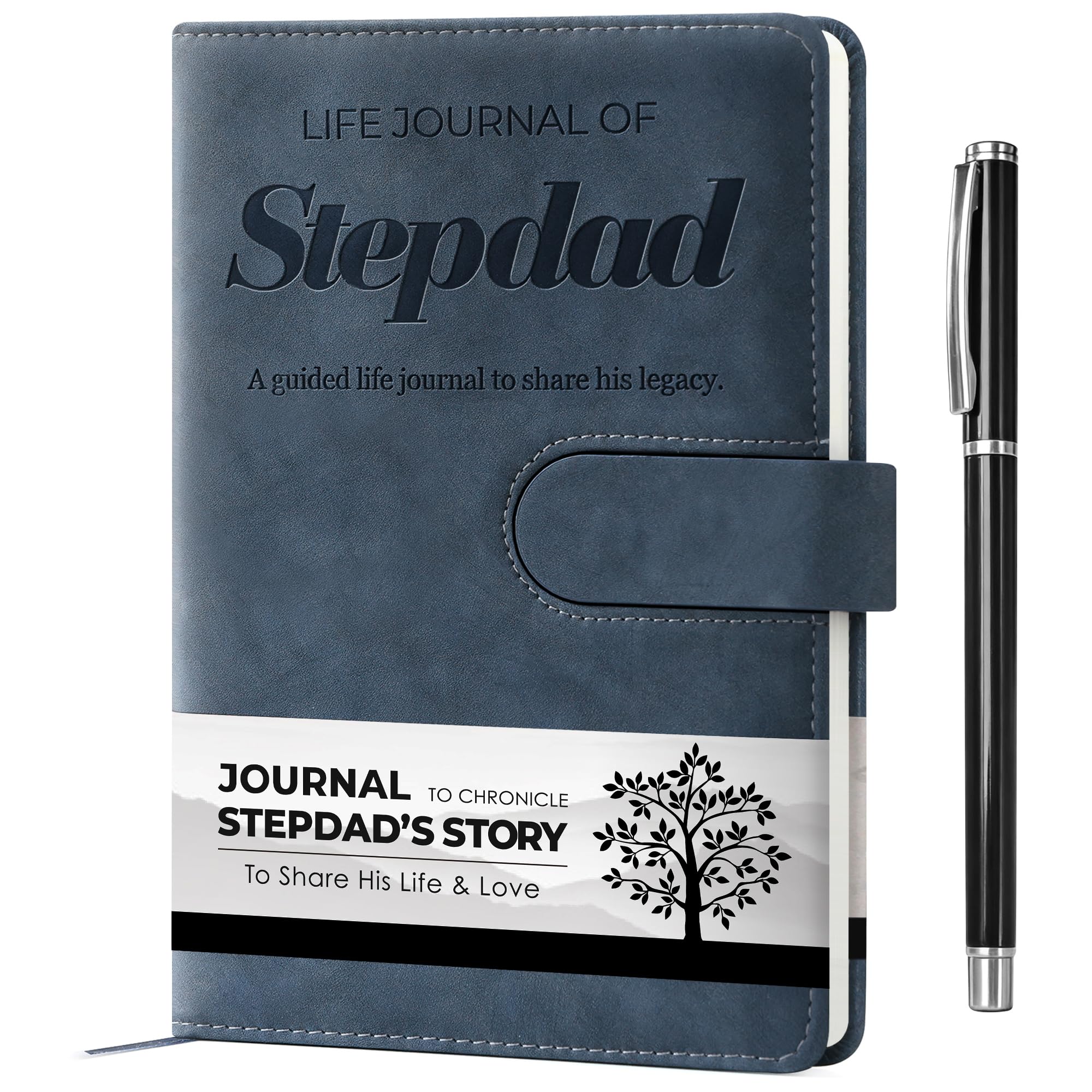 Stepdad Life Story Leather Journal