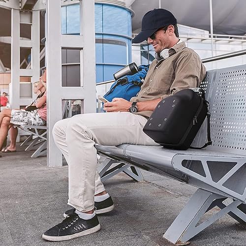 Miniatura 4 de Estuche rígido de viaje para gorras, bolsa de almacenamiento para gorras de béisbol, almacenamiento de gorras para gorras de béisbol con asa de