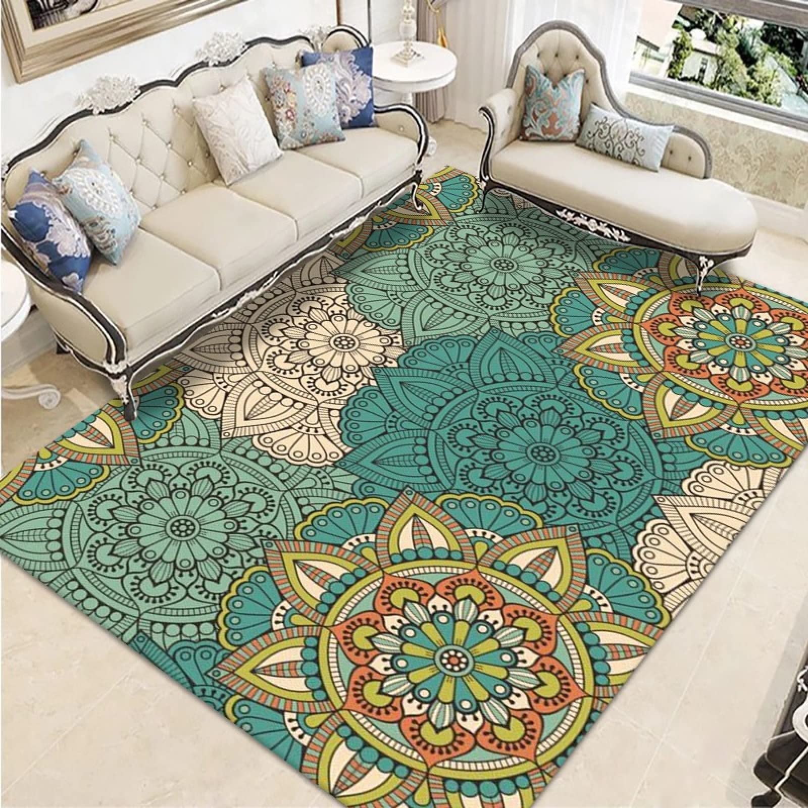 Tapis de salon lavable et antidérapant pour en finir avec les taches
