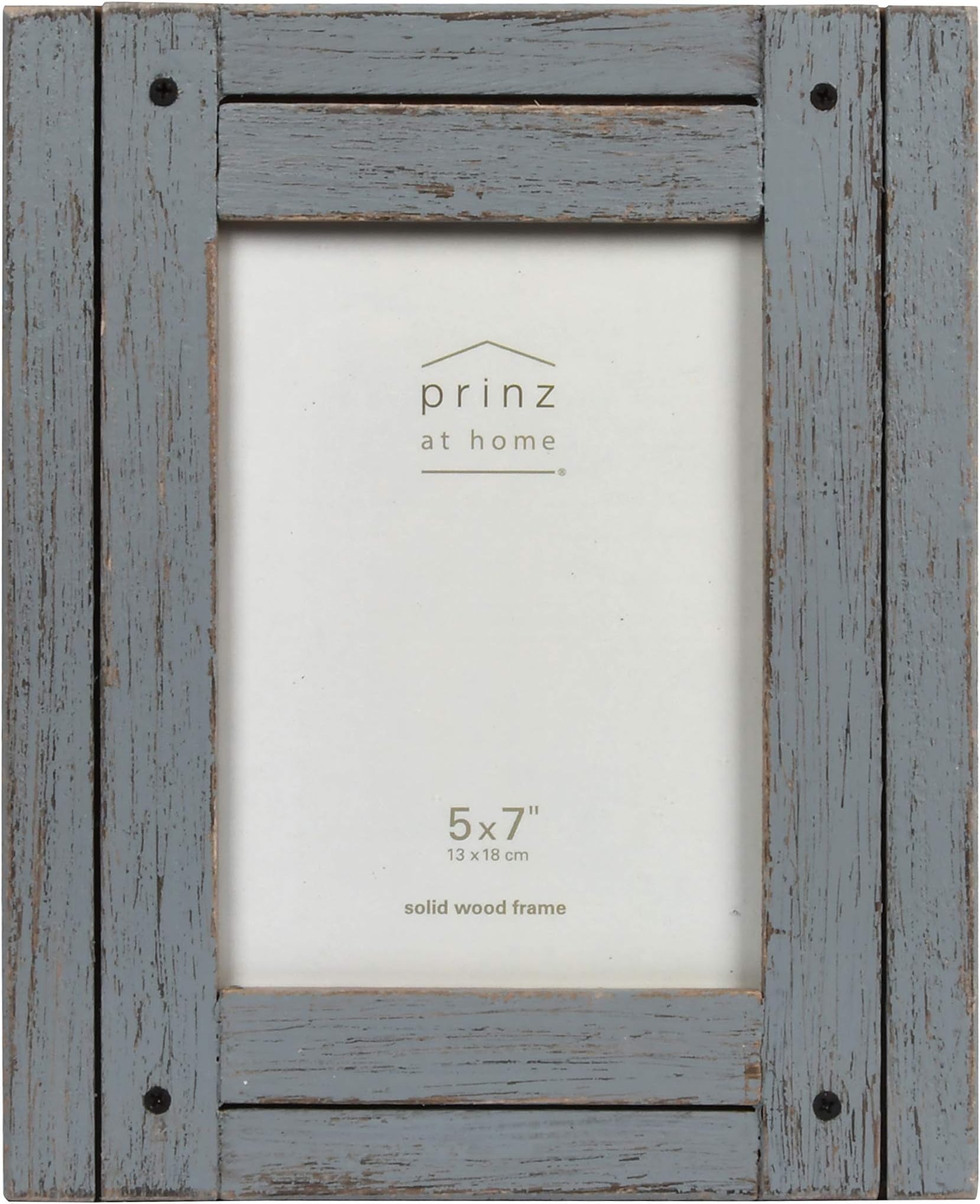 Homestead 5x7 Picture Frame Gray - Rustic Distressed Wood Tabletop Wall Mount